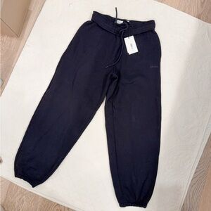 NWT 124449 MEGA BAGGY FOLD OVER BLACK S ARITZIA